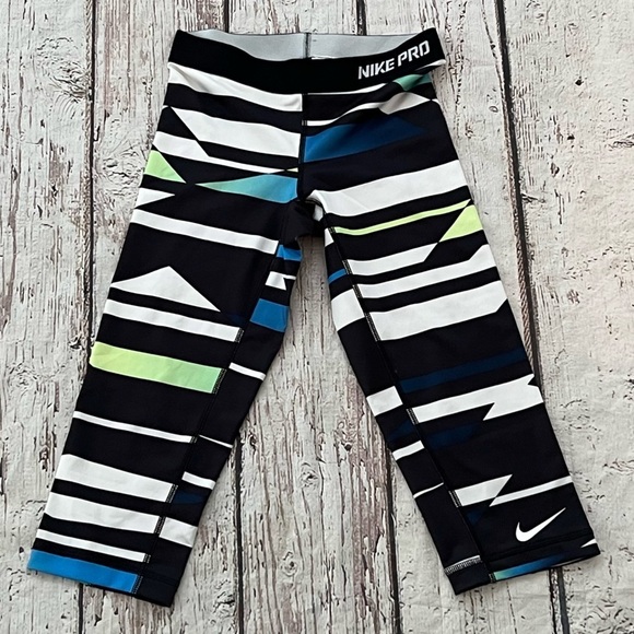 Women's Nike Pro Dri - Fit Athletic Yoga Workout Sports Gym Pants - Picture 1 of 9
